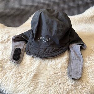 Outdoor Research Winter Hat Goretex Waterproof Adjustable Lined Black Large